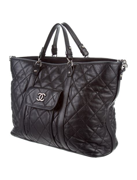 chanel large bag|large zipped shopping bag chanel.